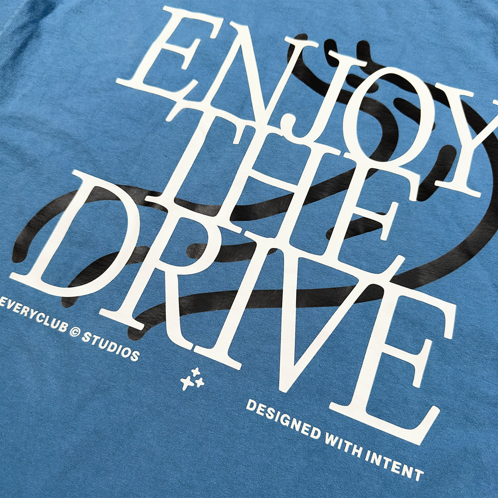 Enjoy The Drive Tee - Blue Moon