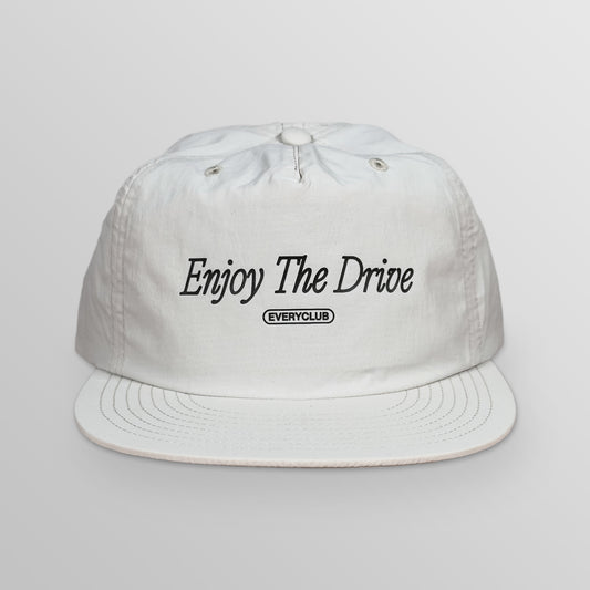 Enjoy The Drive Nylon Hat - Bone