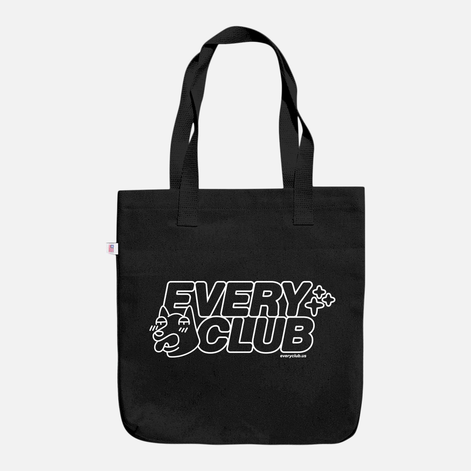 Outline Bull Denim Tote - Black